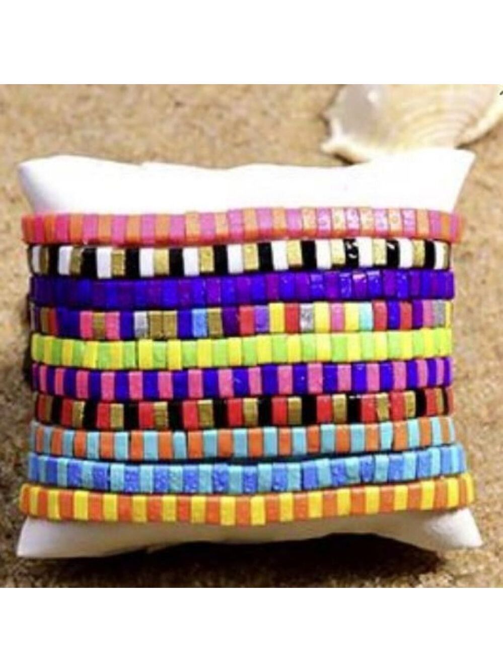 Miyuki Tila Beads Set of 5 - Picture 3 of 5